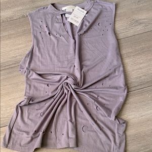 Butter soft shirt with keyhole